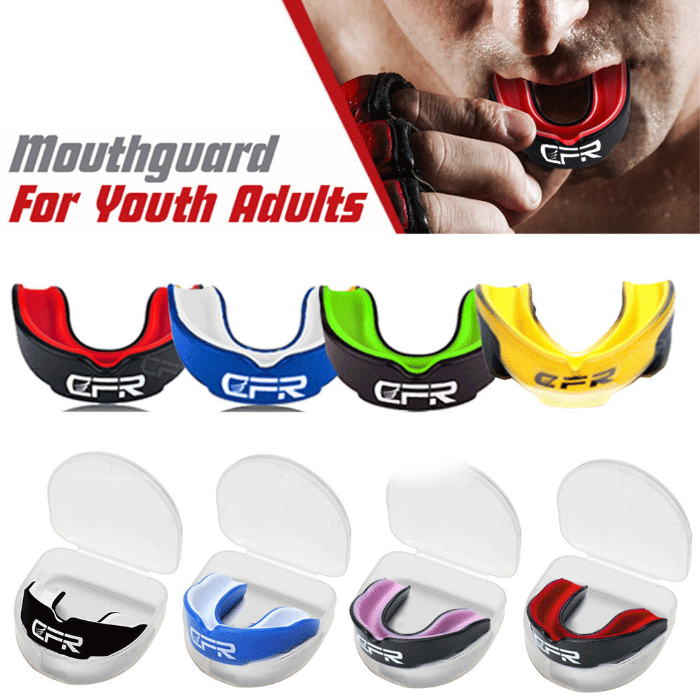 Gel Gum Mouth Guard Shield Case for Teeth Grinding Boxing MMA Sports Protection