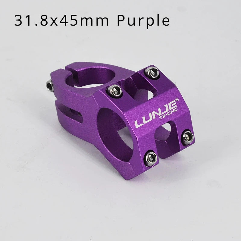 MTB Bike Short Stem 45mm Aluminum Alloy Bicycle Handlebar Stem for Mountain Cycling