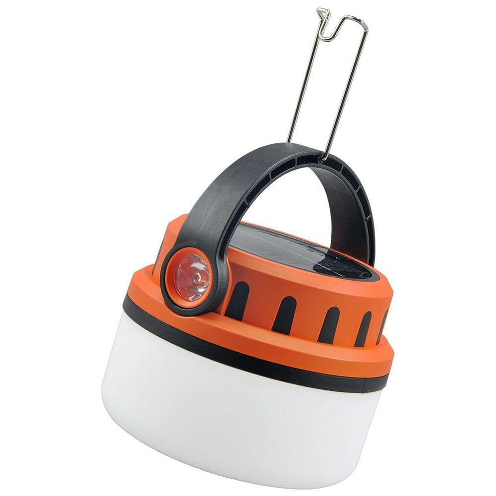 Rechargeable LED Camping Lantern with Solar Power, Waterproof & 4 Lighting Modes