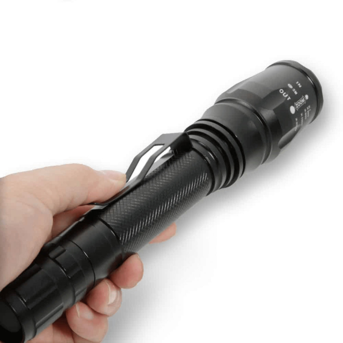 18650 LED Tactical Flashlight Kit with Zoom and 5 Light Modes