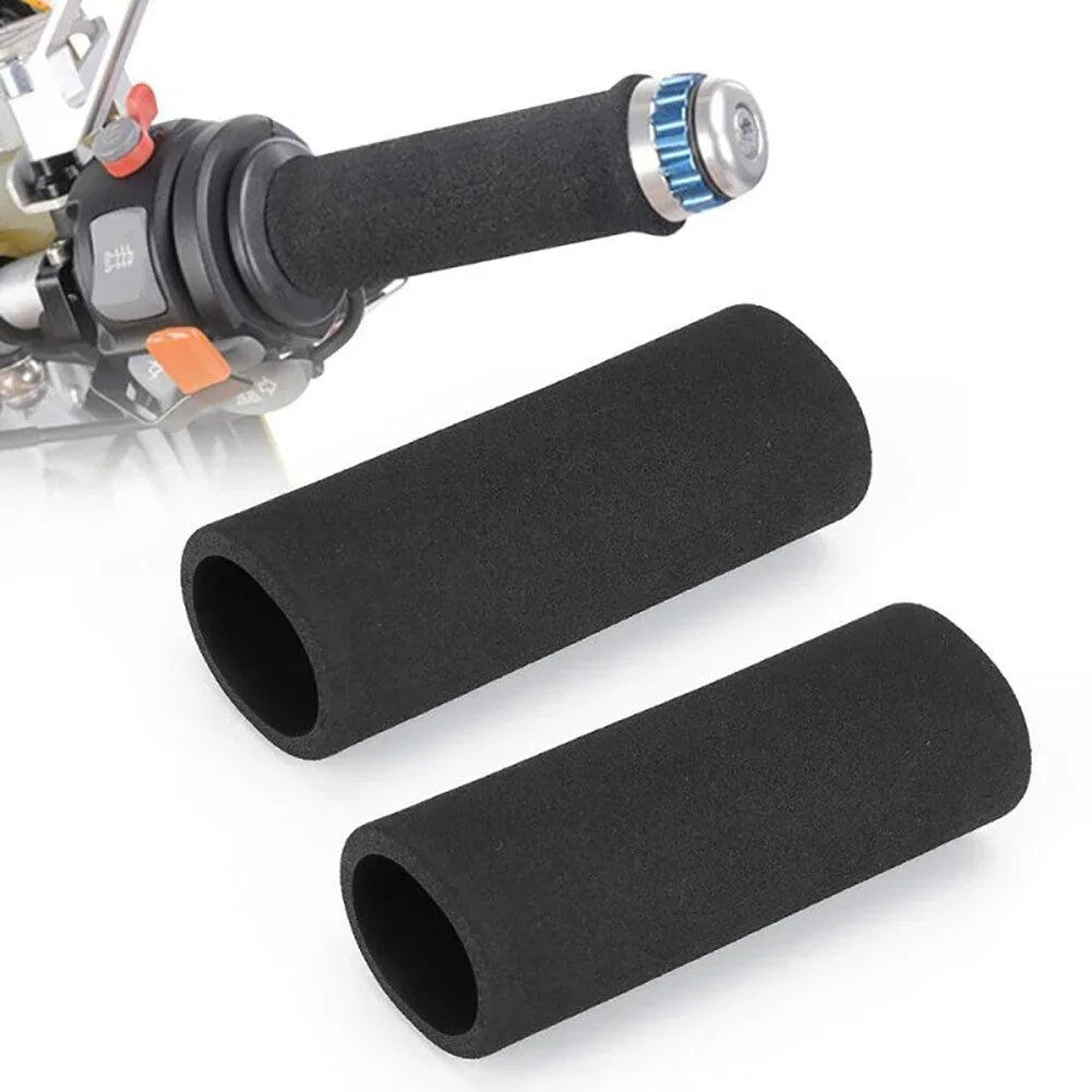 Motorcycle Handlebar Foam Grip Cover - Anti-Vibration Comfort Sleeve