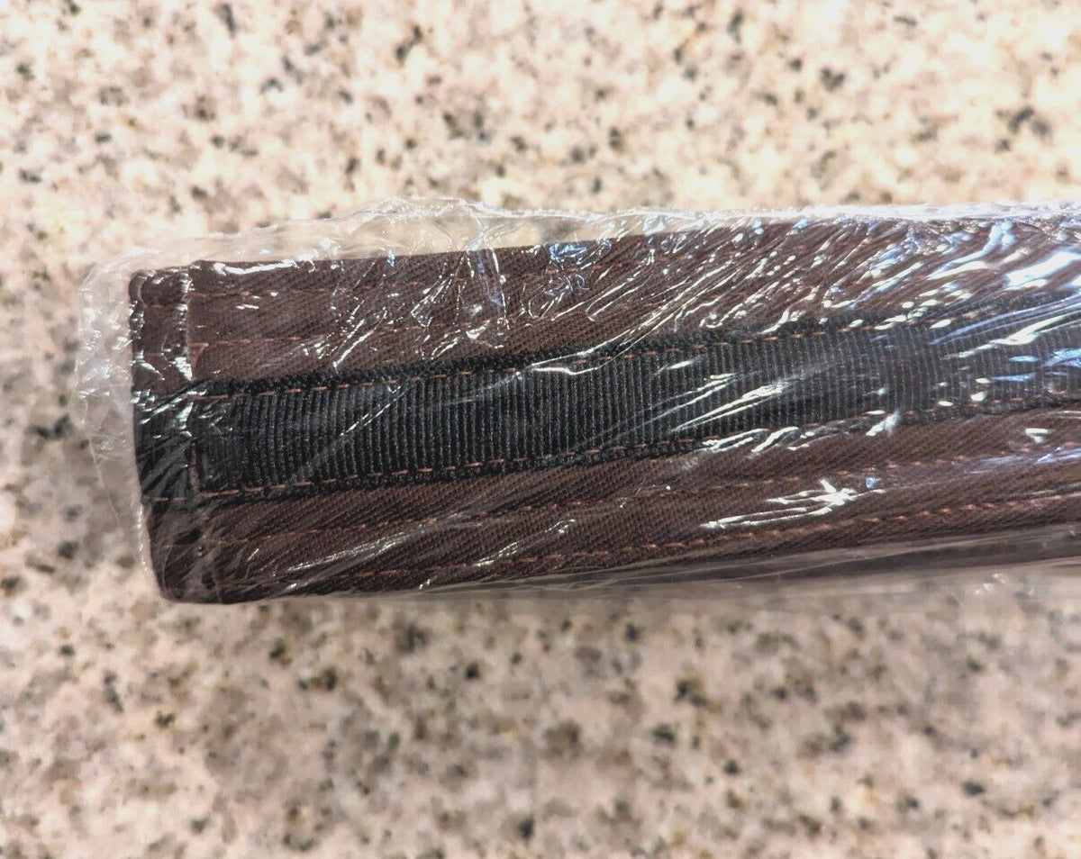 Martial Arts Belt Size 4 - Brown and Black Striped Karate Jiu Jitsu Taekwondo