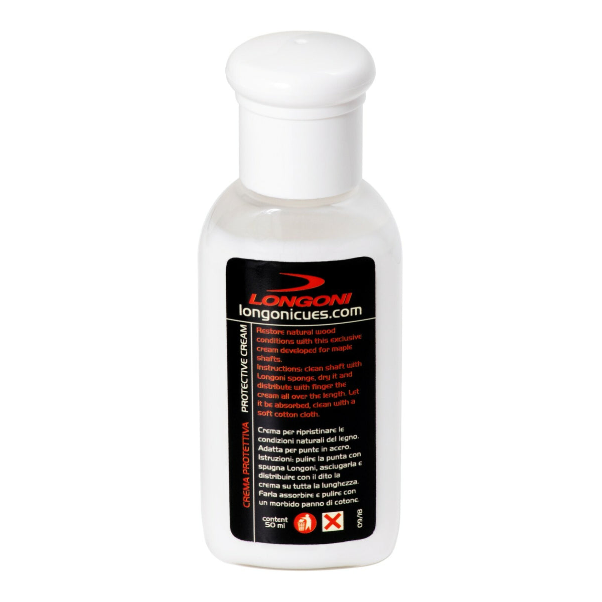 Longoni Protective Cream for Wooden Cue Shafts – Italy Made
