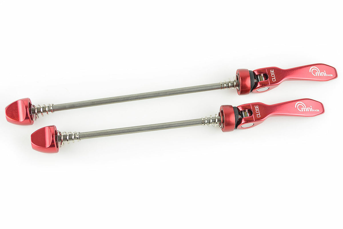 Lightweight Bicycle Wheel Skewers Set for Road & Mountain Bikes - Stainless Steel