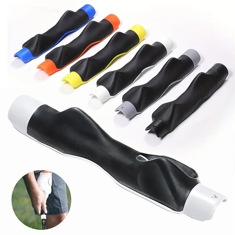 Golf Grip Trainer Aid Attachment for Right & Left Handed Beginners Outdoor Practice