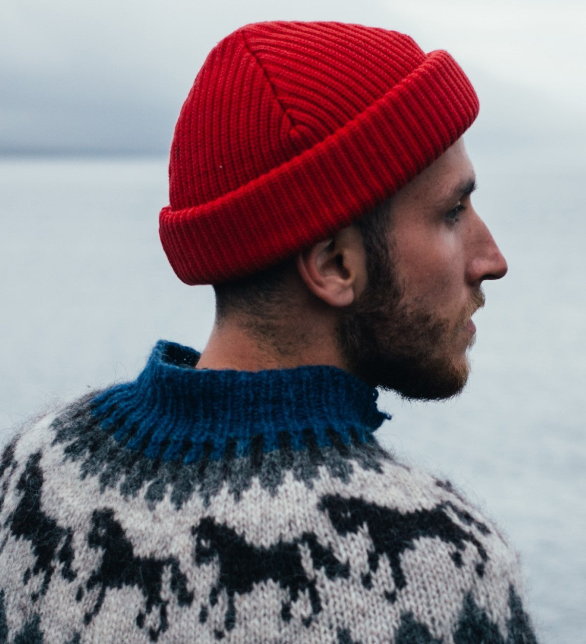 Warm Winter Knit Cuff Beanie Hat for Skiing and Outdoor Activities
