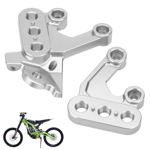 Surron Light Bee X & S Foot Peg Brackets - Silver, Durable CNC Aluminum
