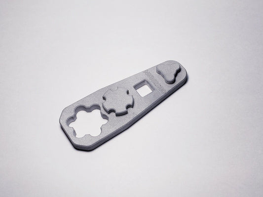 Rugged Obsidian 9 & 45 Wrench Tool - Aluminum 3-in-1 Suppressor Tool for Firearms