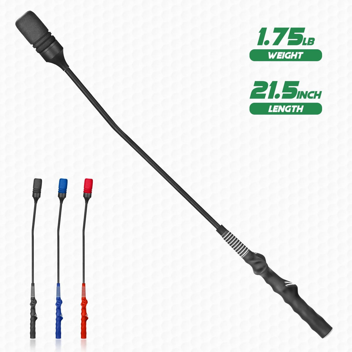 Golf Swing Trainer - Weighted Tempo Practice Aid with Sound Feedback