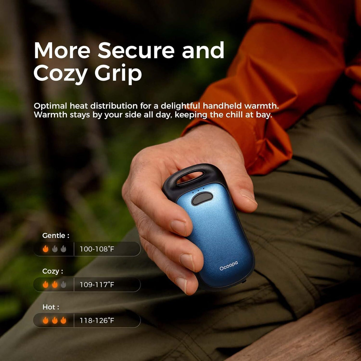 Rechargeable Waterproof Hand Warmers with 6000mAh Power Bank for Camping and Outdoor