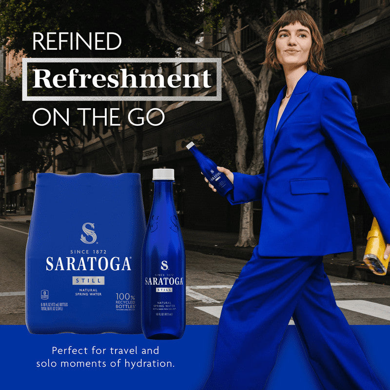 Spring Water Bottles 16oz - Still, Refreshing, Recyclable 6-Pack