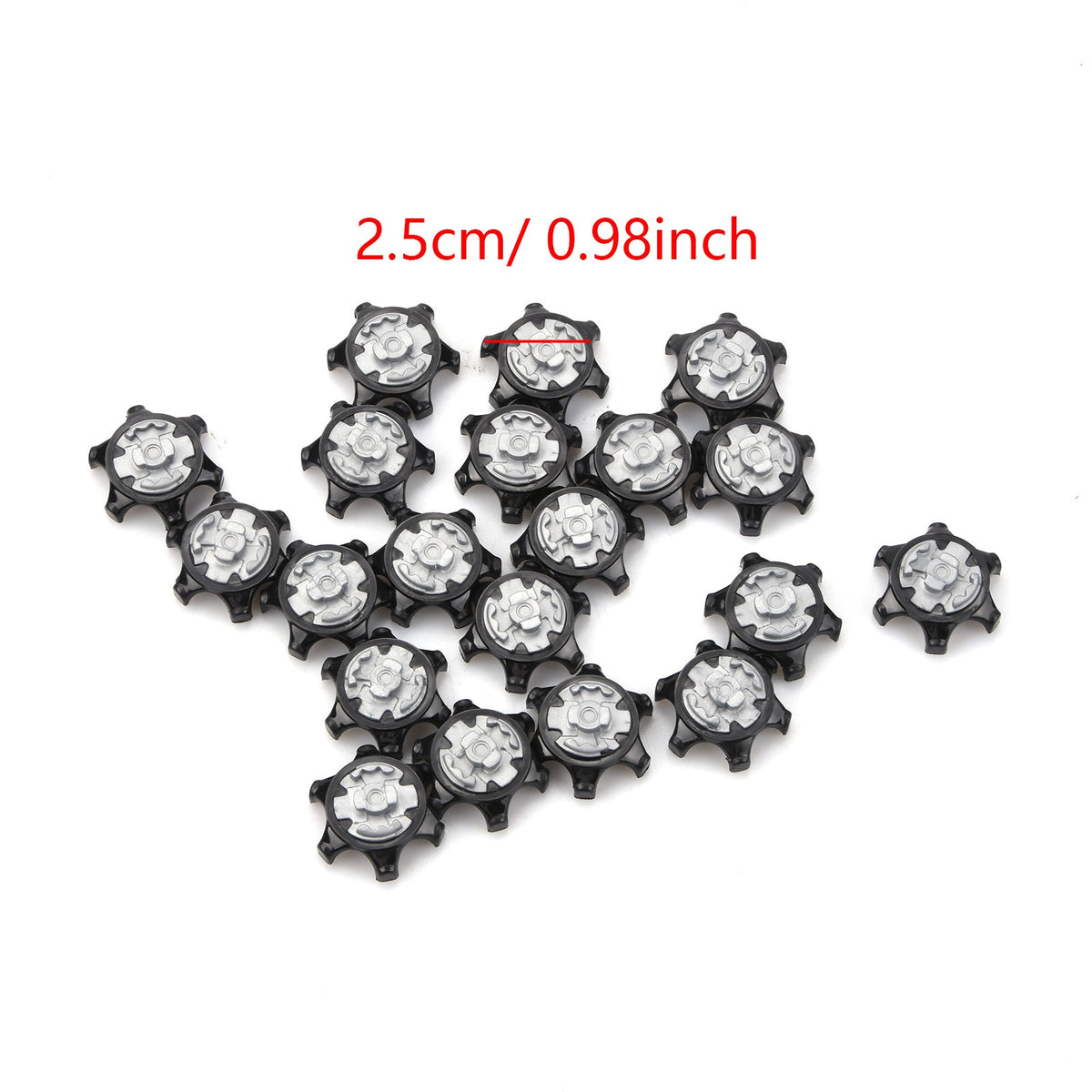 20PCS Soft Plastic Golf Shoe Spikes Replacement Cleats - Fast Twist Install