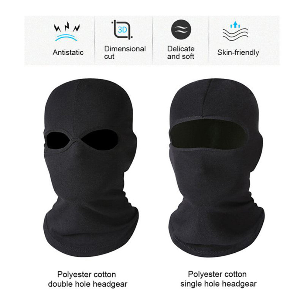Mens Tactical Full Face Mask Balaclava Ski Motorcycle Sun Hood 2 Pack