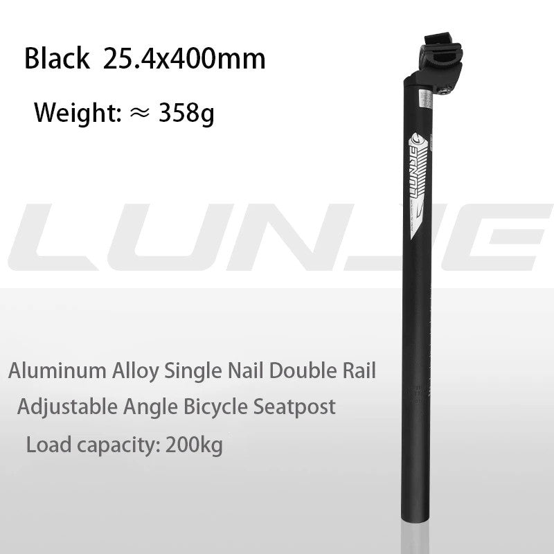 Aluminum Alloy Bicycle Seatpost 400mm MTB Mountain Bike Compatible Sizes