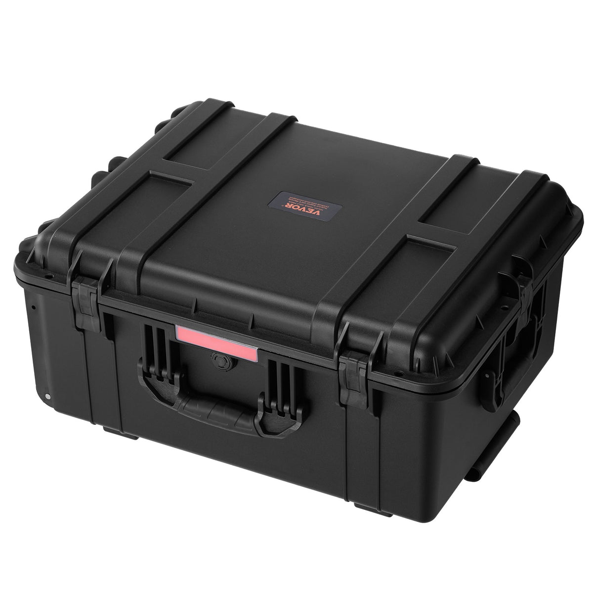 Weatherproof Hard Case with Wheels & Retractable Handle - 3.5 Cu.ft Black