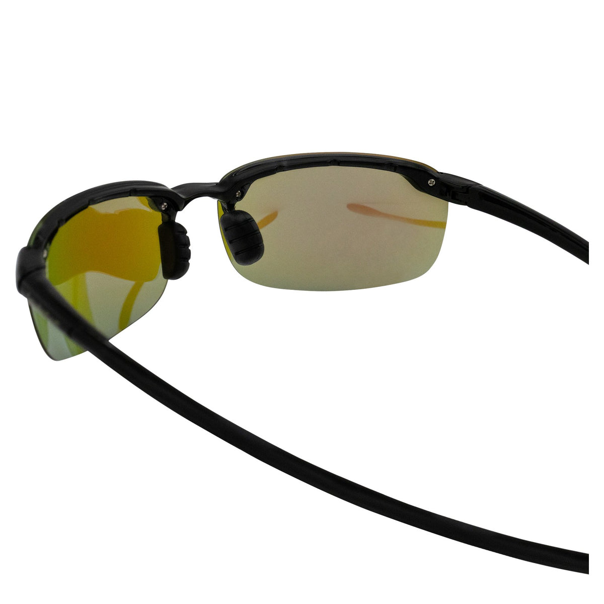 Polarized Rimless Sunglasses with Blue Mirror Lenses - Unisex Outdoor Sports