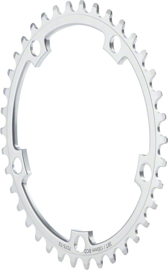 48T Aluminum Outer Chainring for Single Speed Bikes 130 BCD Black