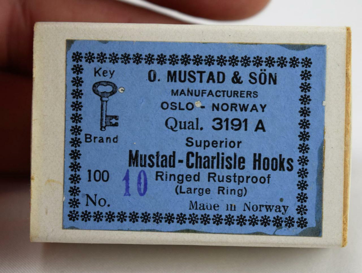 Fishing Hooks No. 10 Ringed Rustproof Box of 100 - Superior Charlisle Hooks