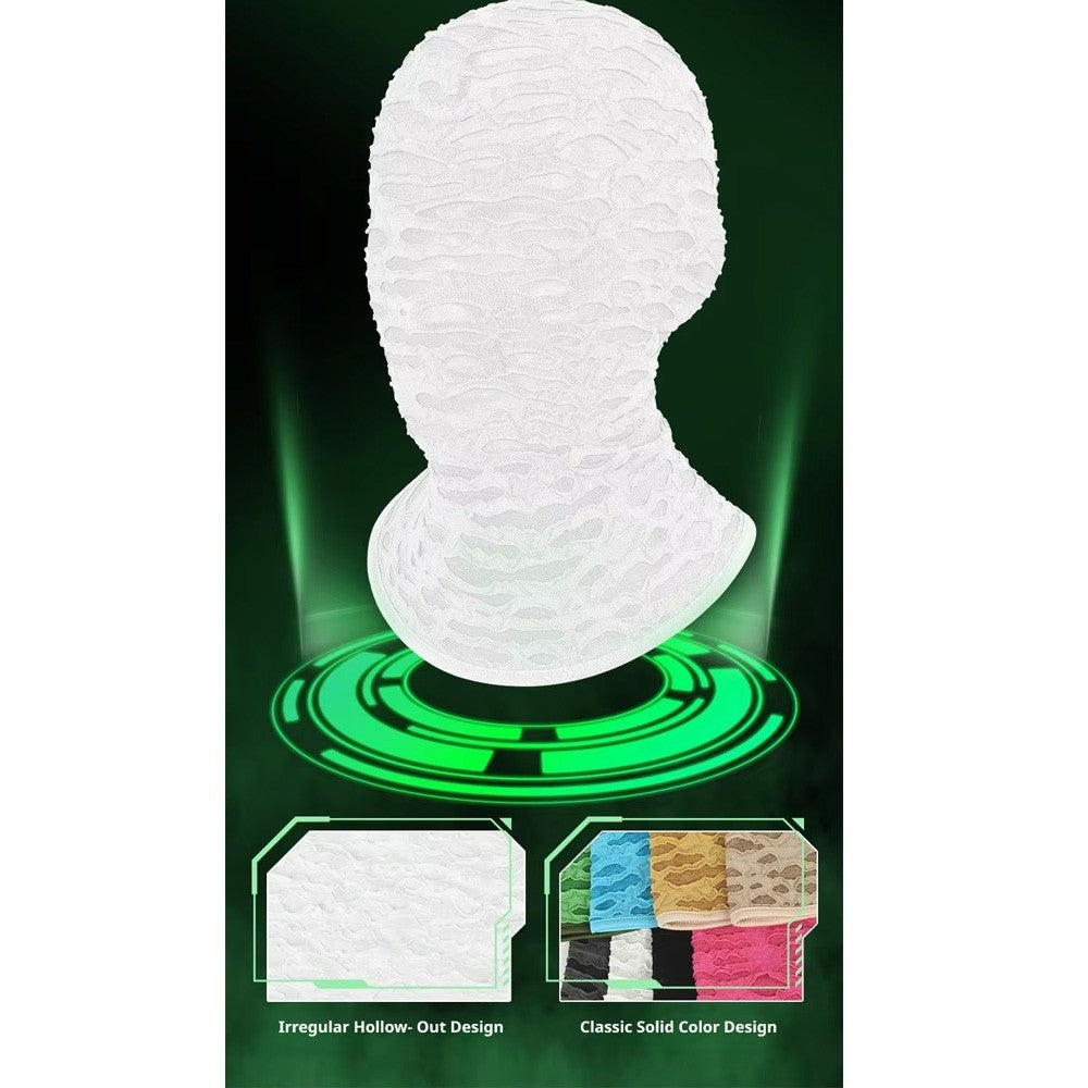 Full Face Mask Halloween Masquerade Mesh Cosplay Hood Unisex Costume Accessory