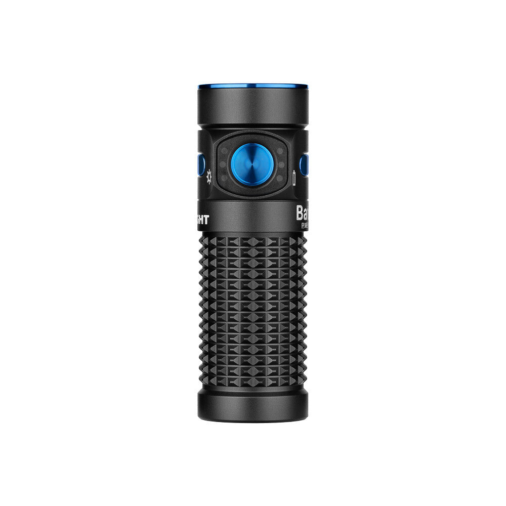 Rechargeable LED Flashlight with Charging Case and Compact Torch - Black