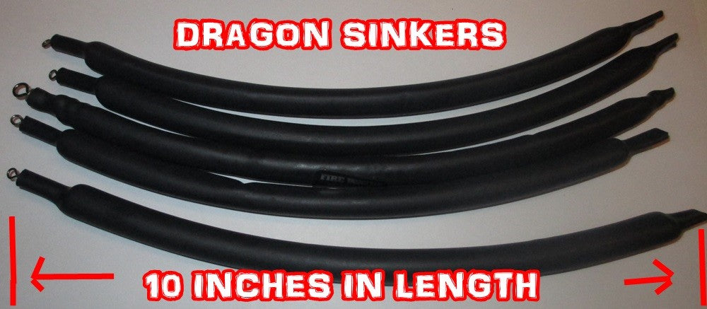 Flexible Snagless Drifting Sinkers for Catfish Fishing - 1oz, 2oz, 4oz