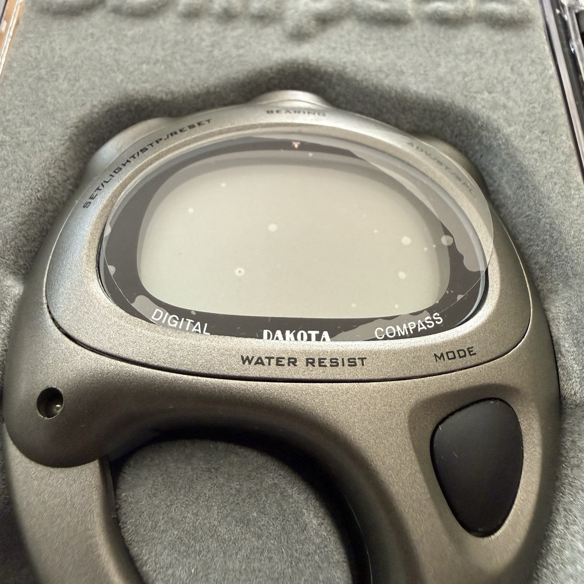 Digital Compass Alarm Clock Clip-On Luminous Dial Time Date Chronograph