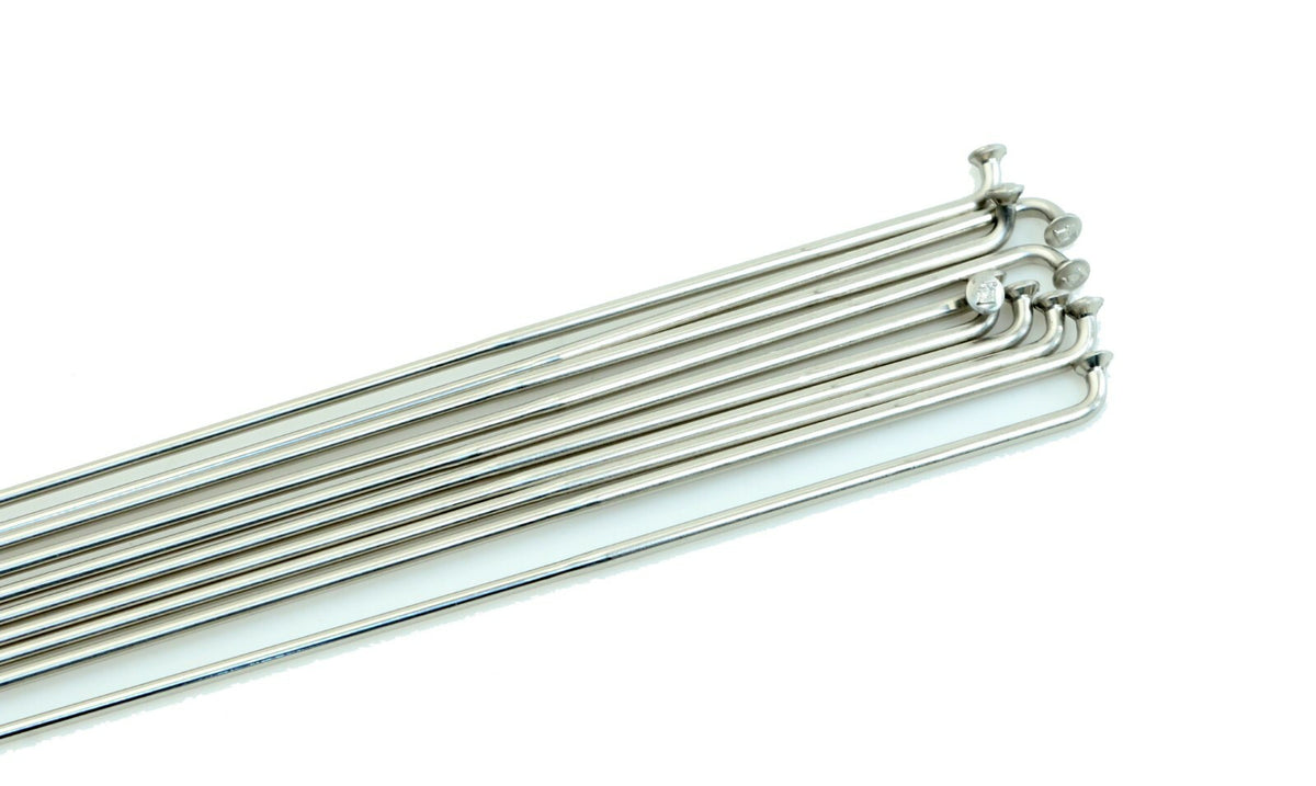 DT Swiss Competition Bicycle Spokes 257mm 14g J-Bend Lot of 10 Silver