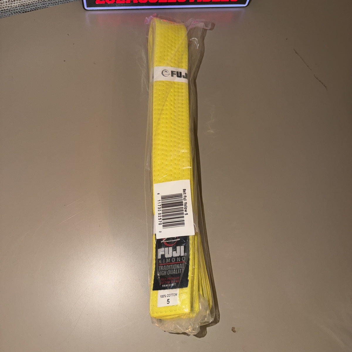 Kids Jiu Jitsu Belt - Yellow Martial Arts Belt for Children Size 5