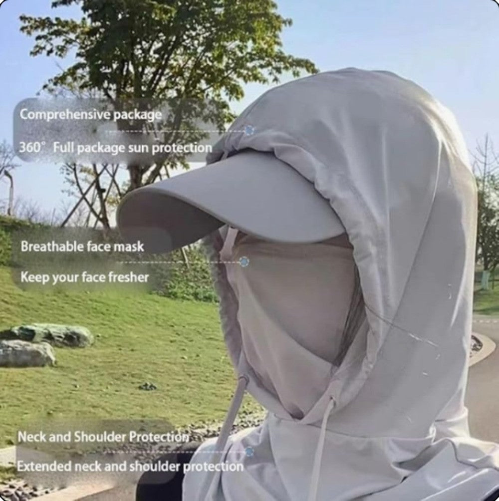 Cooling 3-in-1 Face Mask Sun Shield UV Protection Balaclava for Outdoor Sports