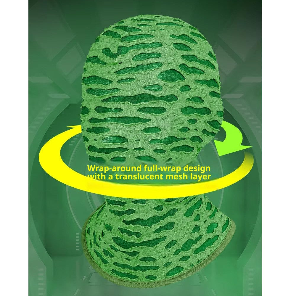 Full Face Mask Halloween Masquerade Mesh Cosplay Hood Unisex Costume Accessory