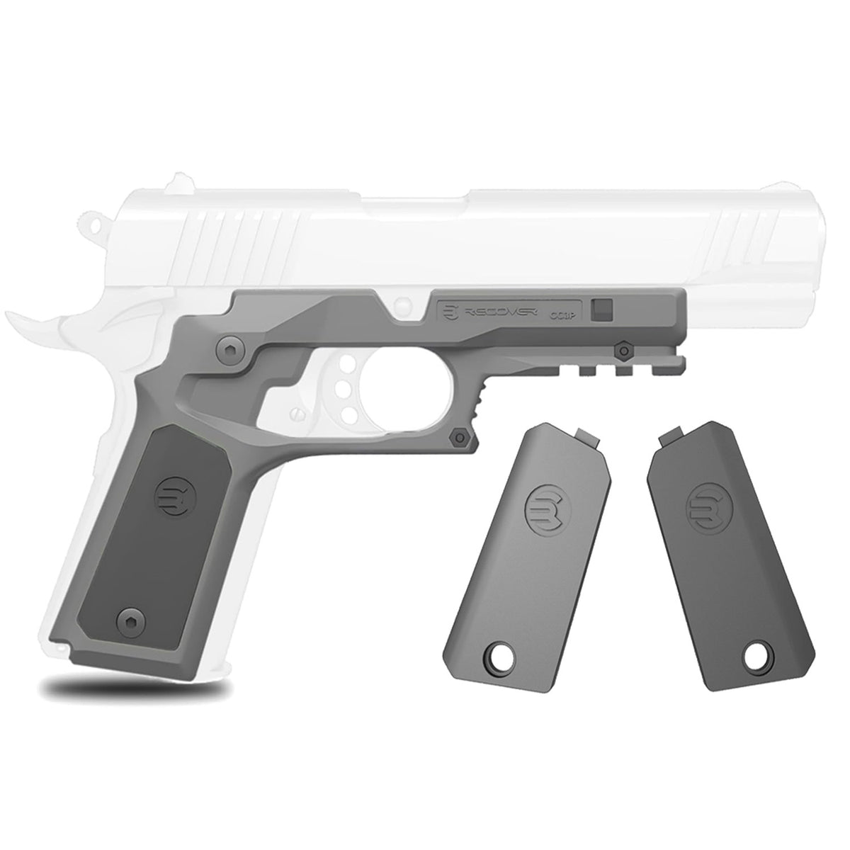 1911 Pistol Rail & Grip System - Universal Mount for Accessories, Easy Install
