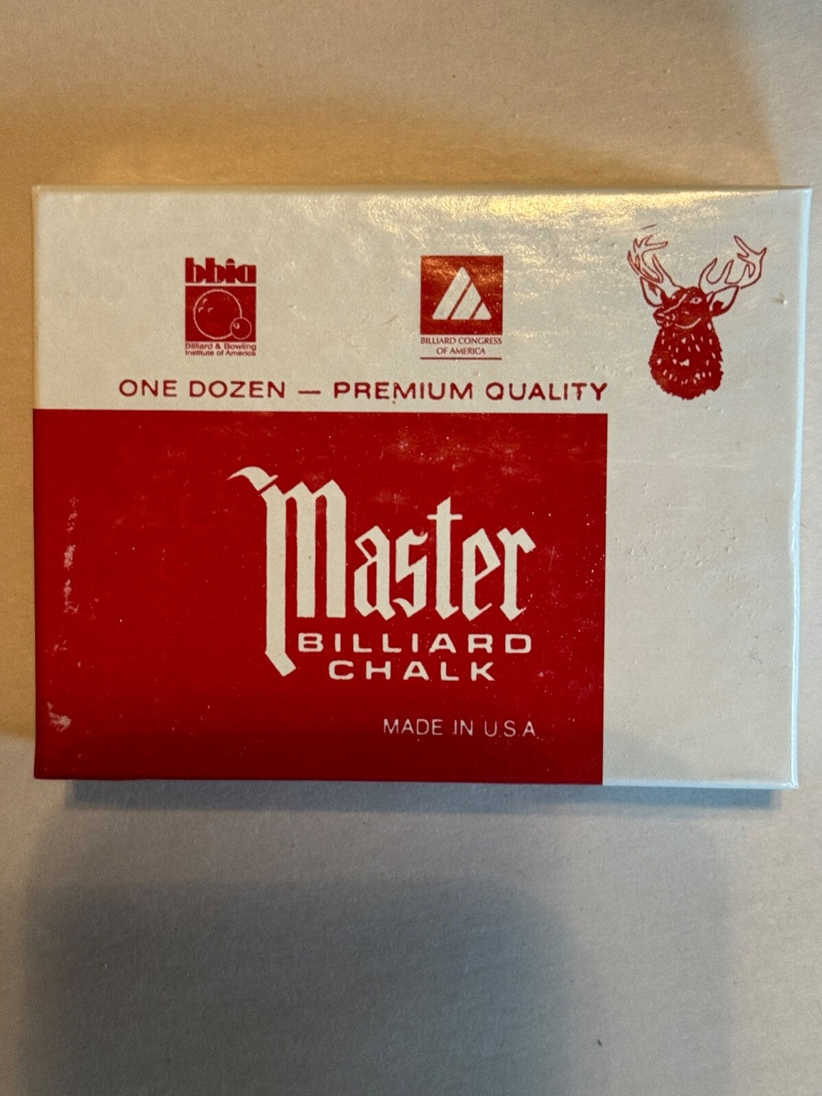 Master Blue Pool Cue Chalk 12 Pack - Official BCA Chalk for Pool