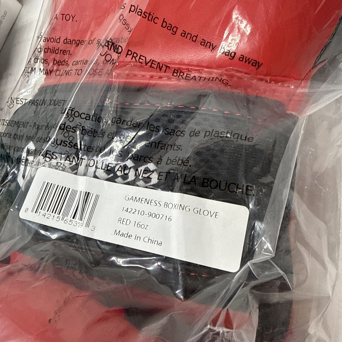 16 oz Gameness Red Boxing Gloves - MMA & Training Gear