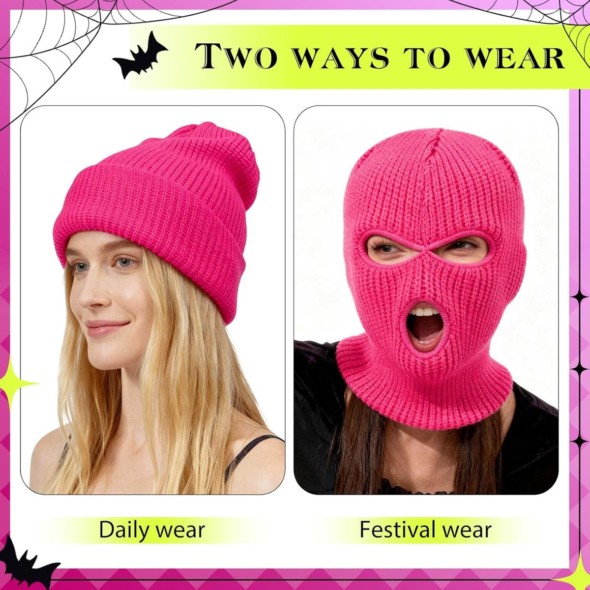 Winter Balaclava Ski Mask Face Cover for Men Women - Multiple Colors