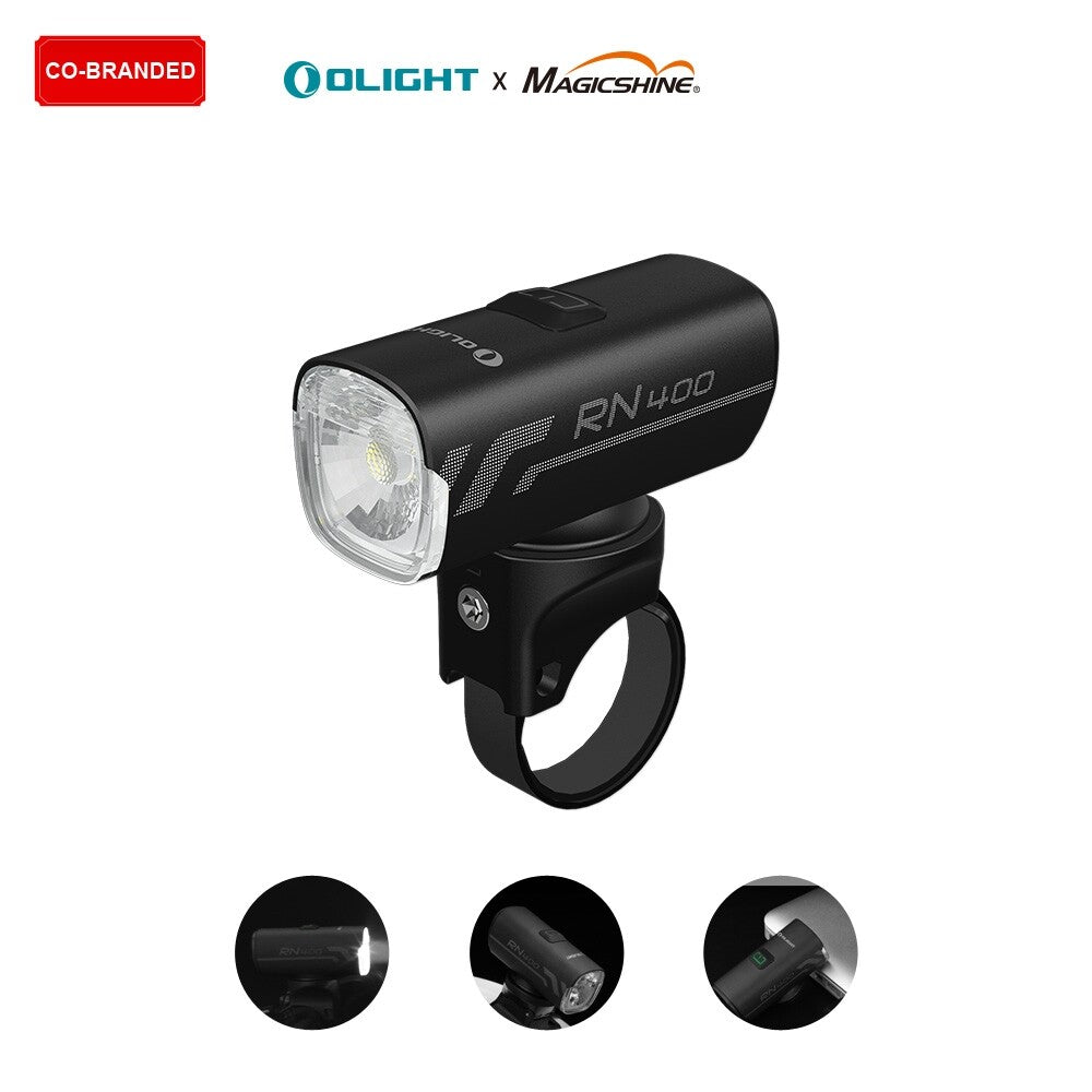 Rechargeable Bike Headlight & Tail Light Set - Waterproof, 400 Lumens