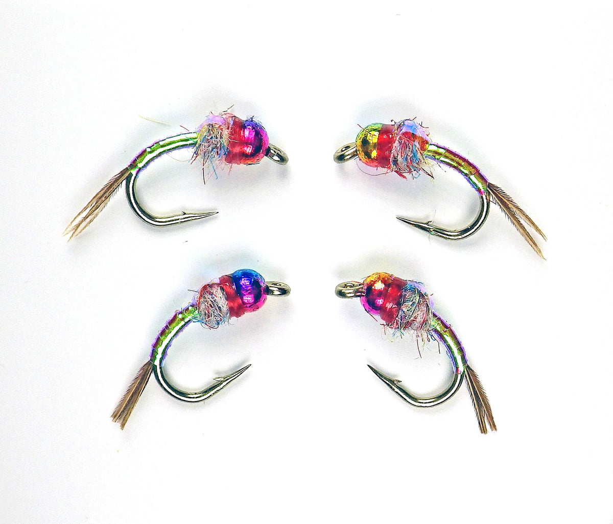 Rainbow Warrior Tungsten Nymphs - Premium Trout Fly Fishing Flies Assortment