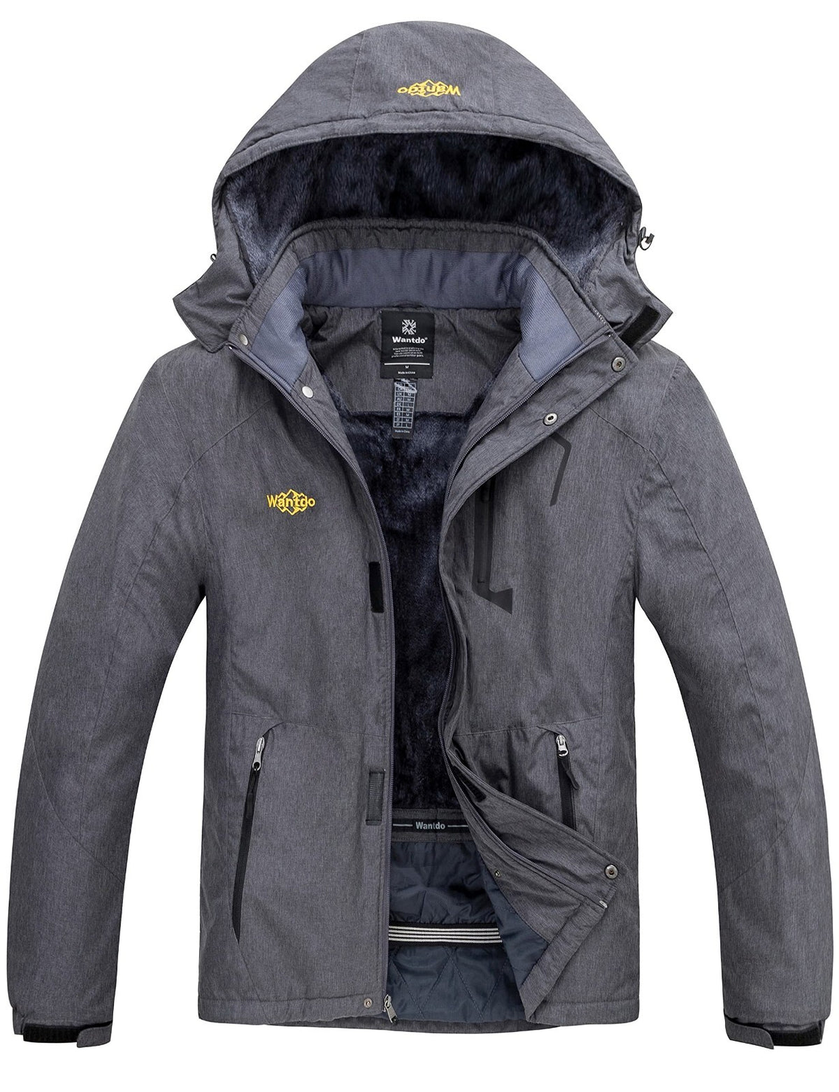 Men's Waterproof Winter Jacket - Warm Ski & Snowboarding Coat with Hood