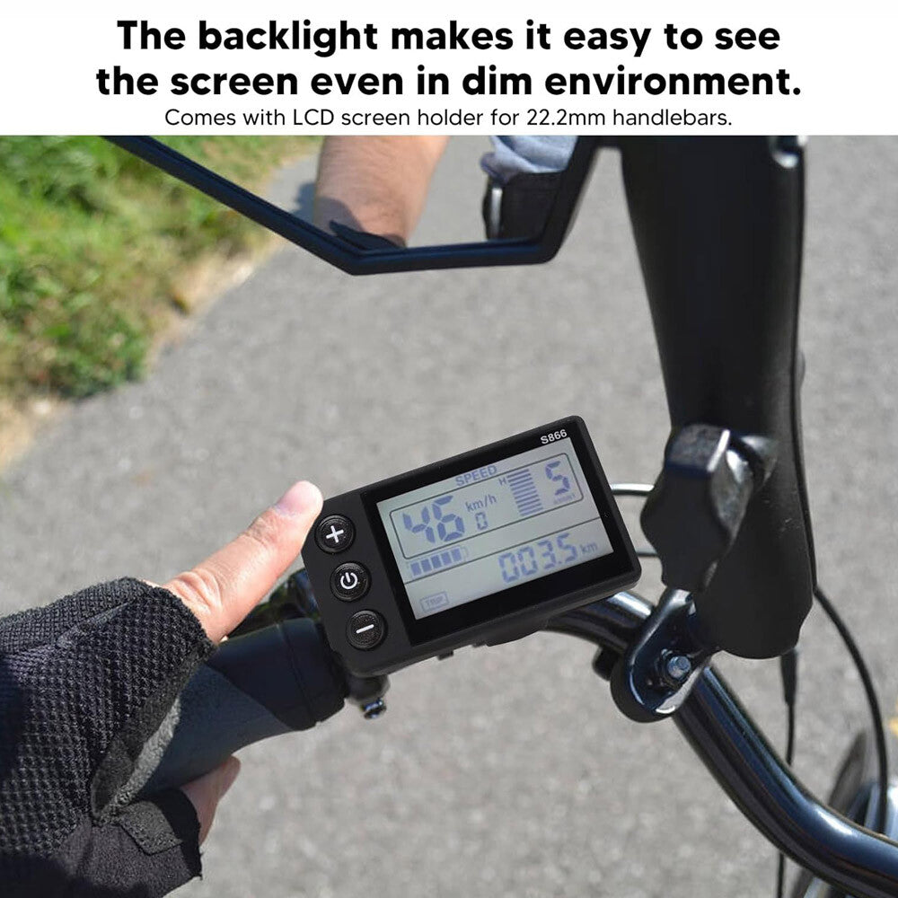 Electric Bike LCD Display 24V/36V/48V Waterproof Segment Meter