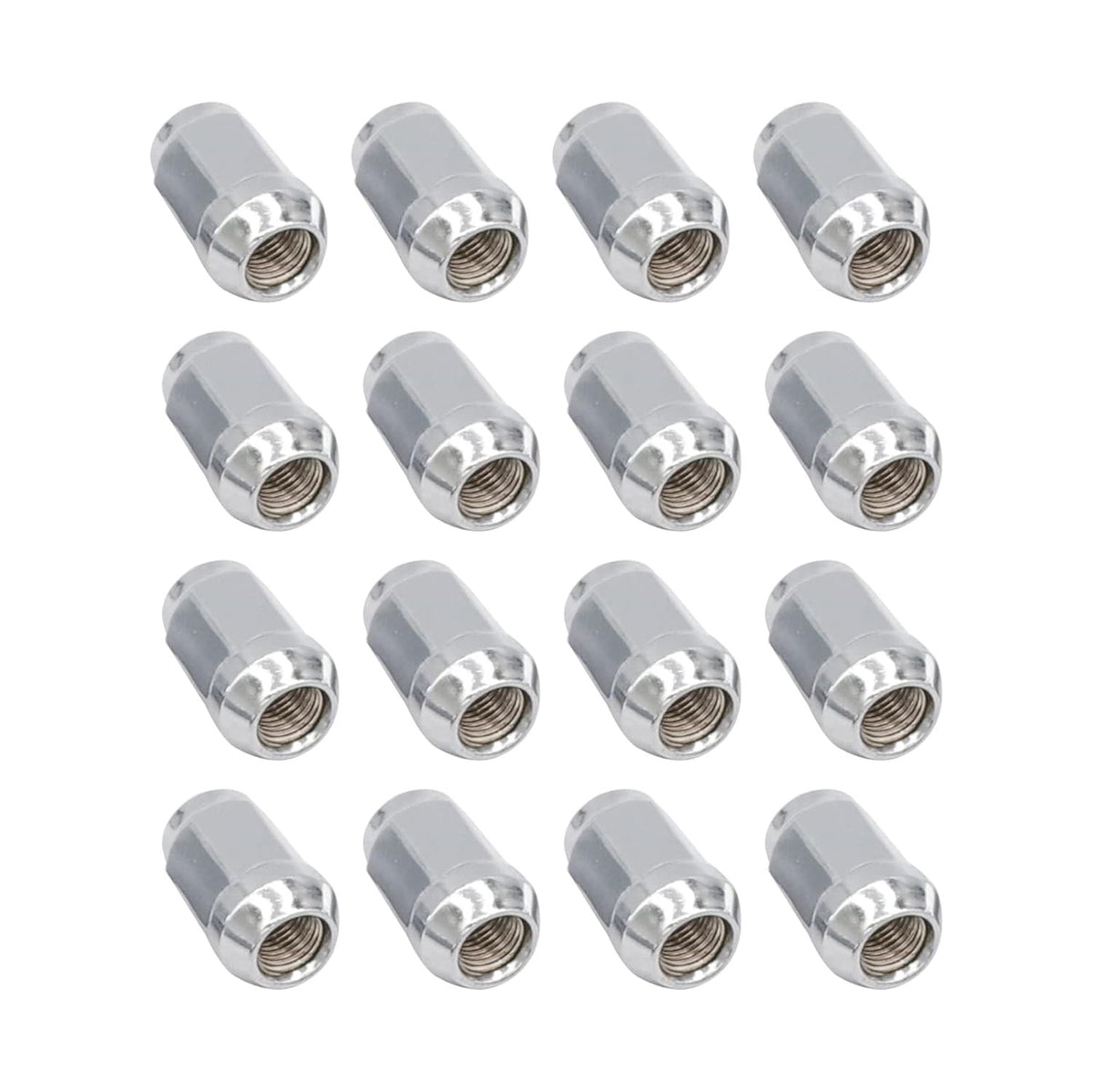 Golf Cart Chrome Lug Nuts Fits Yamaha and GEM Models 12MM x 1.25 Pack of 16