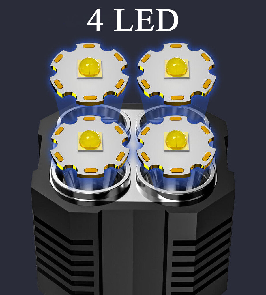 Rechargeable LED Flashlight Handheld Spotlight Waterproof Portable Torch
