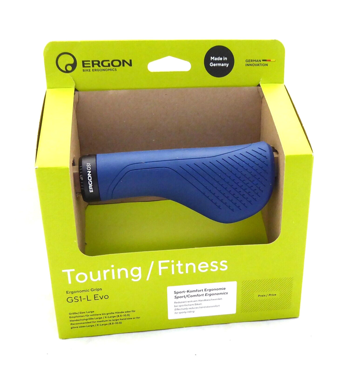 Ergon GS1 Evo Handlebar Grips - Large, Nightride Blue Cycling Accessories