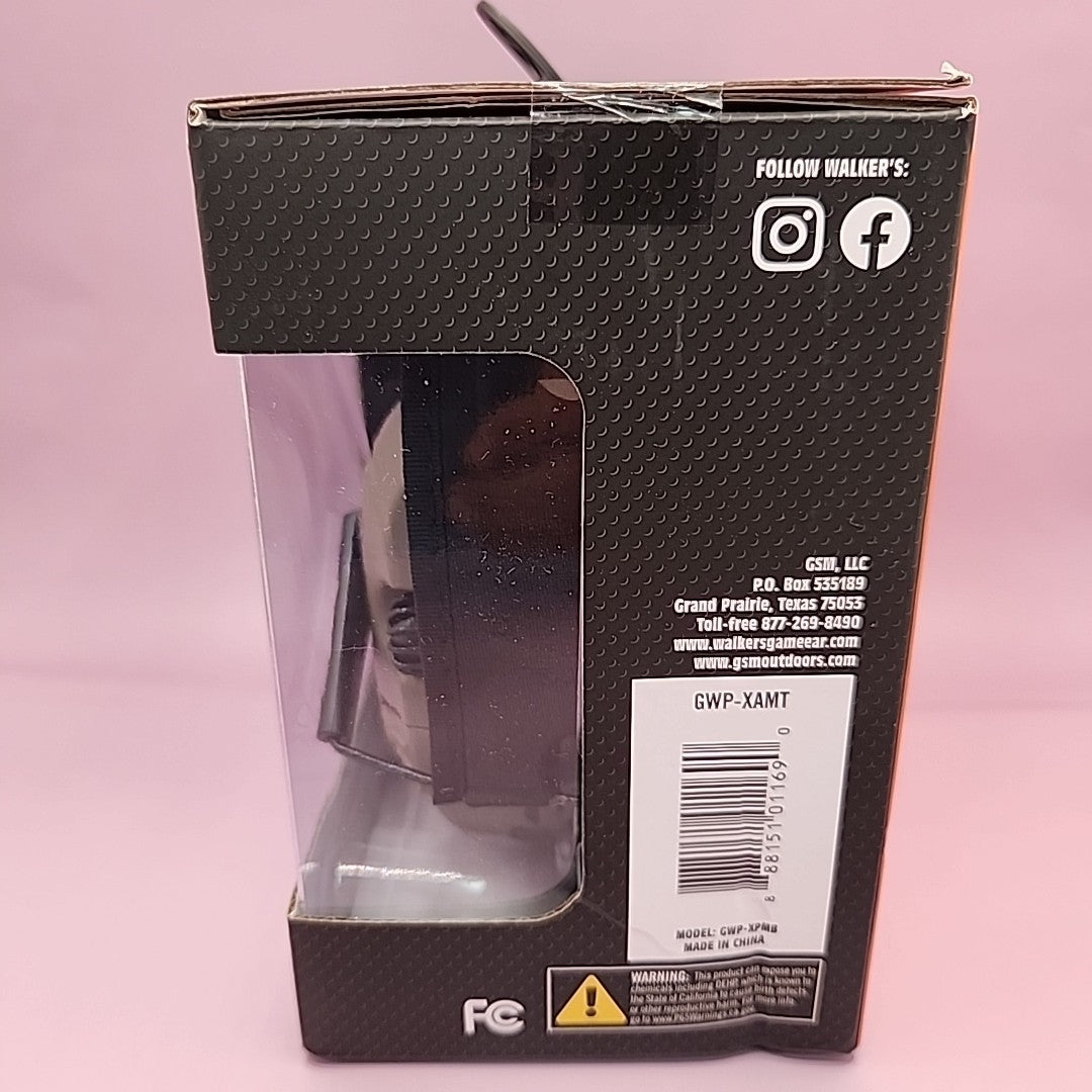 Walker's Ultimate Alpha Power Muff Electronic Ear Muffs NRR 26dB for Shooting