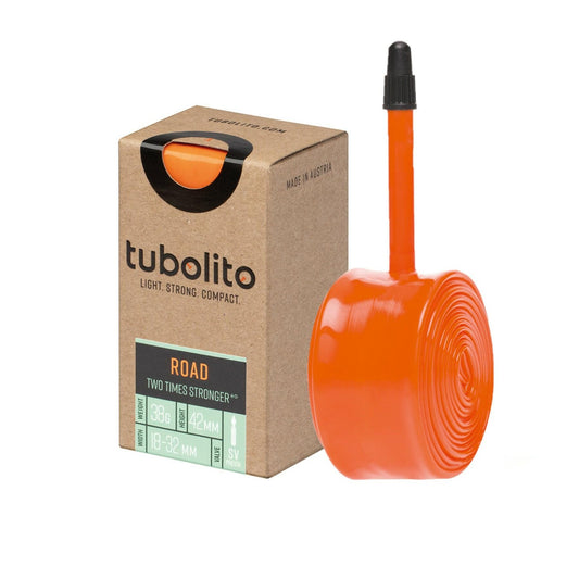Tubolito Road Bike Inner Tube 700c x 18-32mm Presta Valve 42mm Lightweight Elastomer