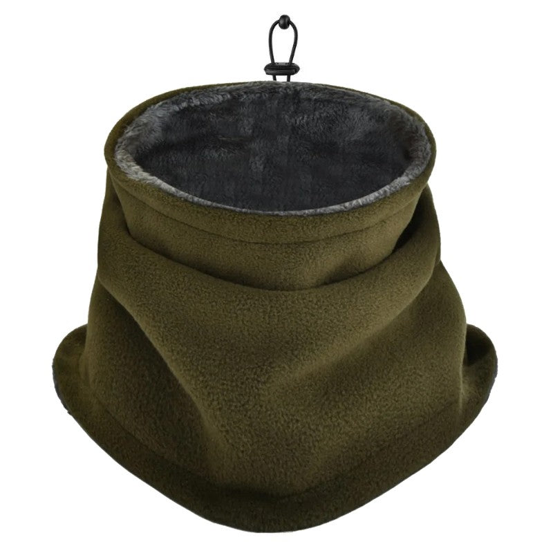 Winter Neck Warmer Mask with Fleece Lining Adjustable Gaiter Thick Scarf