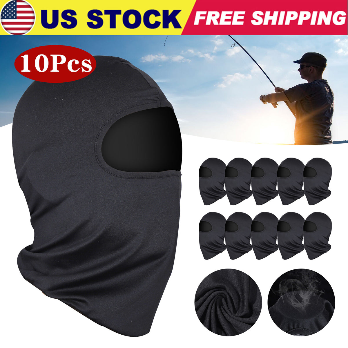 Full Face Balaclava Mask UV Protection Outdoor Motorcycle Ski Unisex