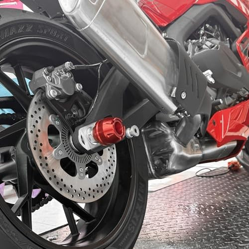 CNC Motorcycle Rear Axle Slider Protectors for Ninja, Z, YZF, Tracer, R Series