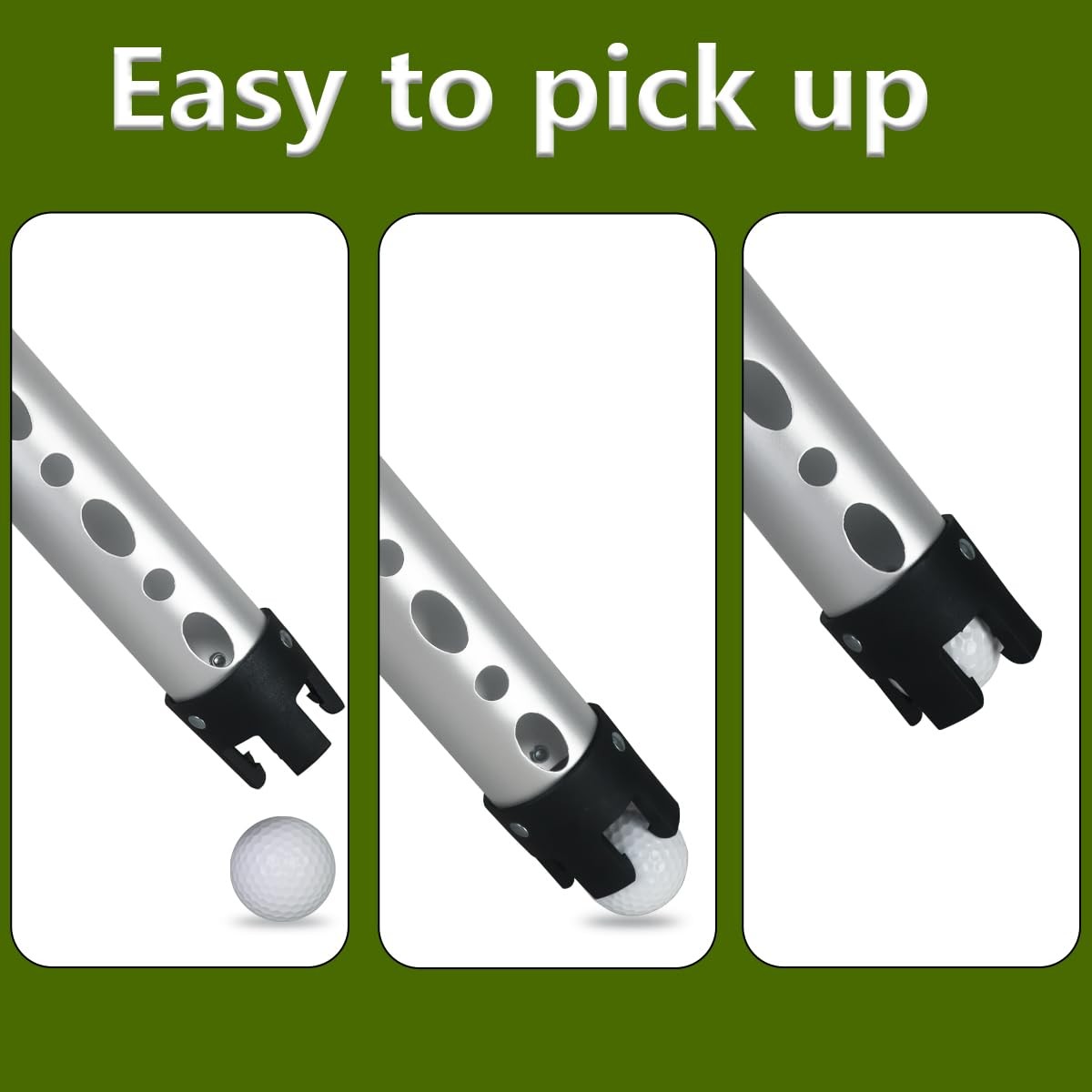 Golf Ball Retriever Aluminum Tube - Durable 34.8-Inch Pick-Up Device