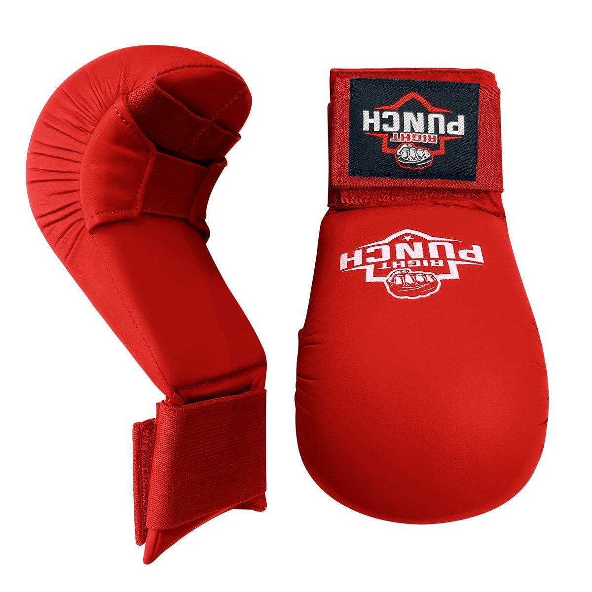 Karate Sparring Gloves for Training & Combat - PU Leather, Lightweight & Durable