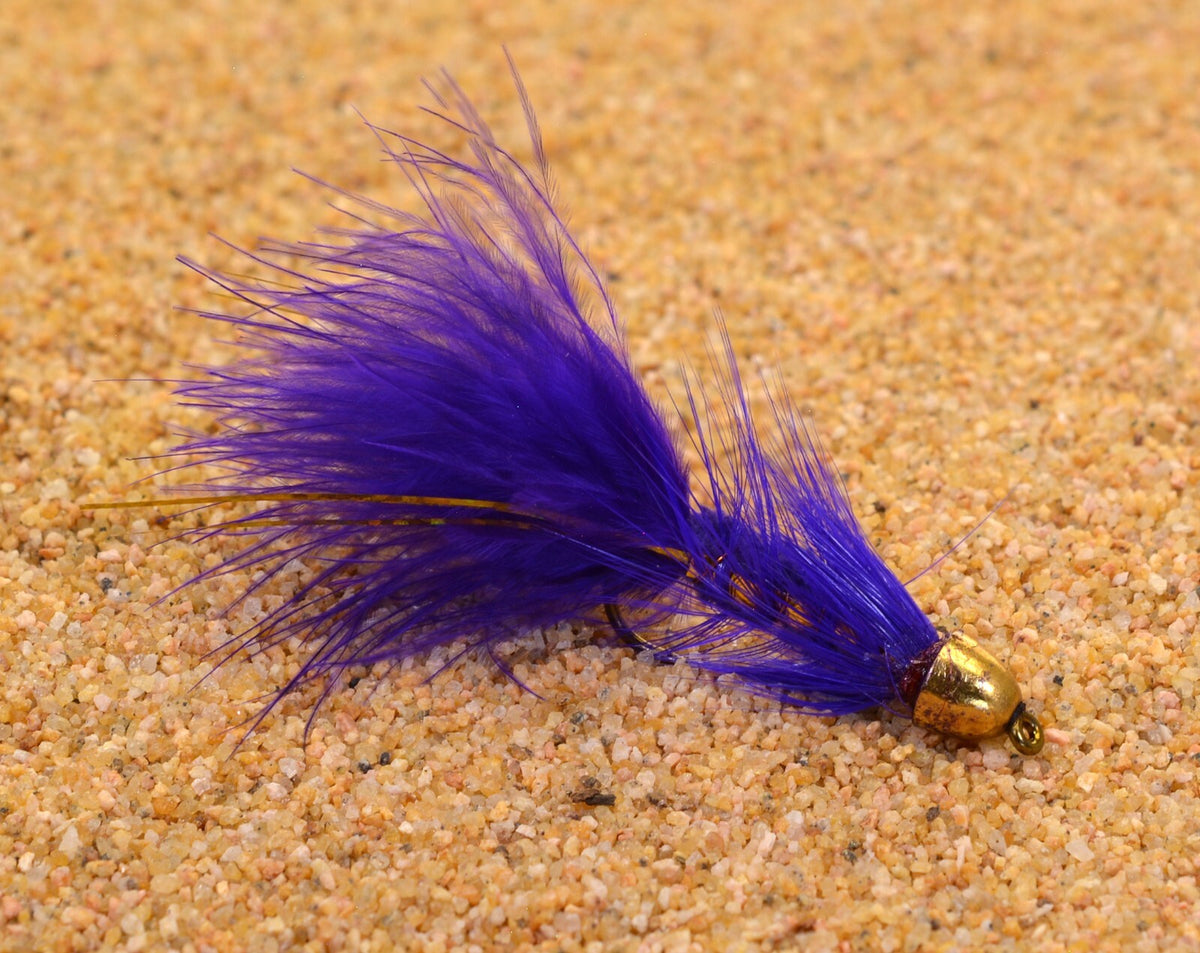 Weighted Wooly Bugger Streamer Fly with Flash - Multiple Hook Sizes, 1 Dozen