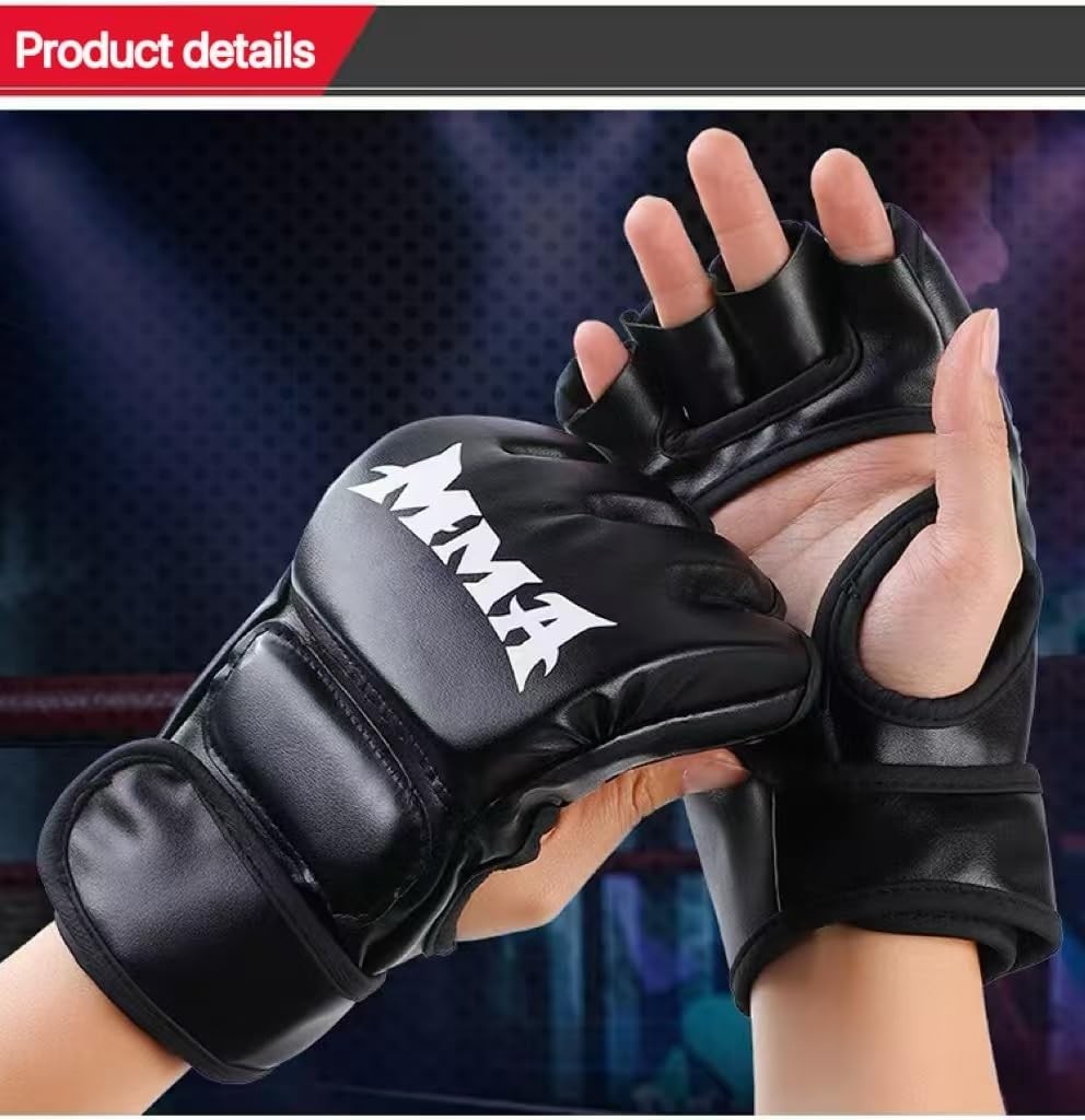 Boxing Gloves for Men & Women MMA Kickboxing Half Finger Gloves